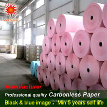 carbonless paper in reel